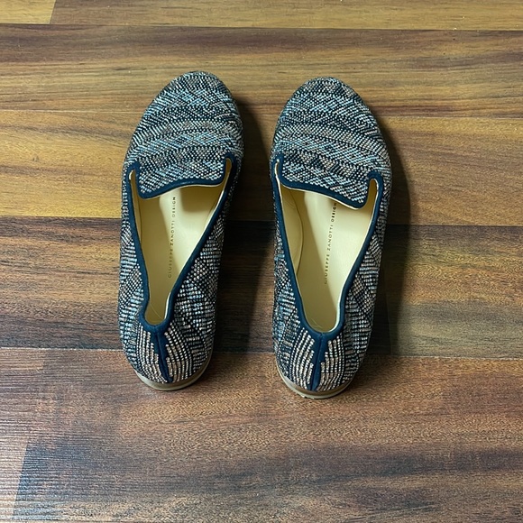 Giuseppe Zanotti black suede rhinestone Beaded Loafers size 36.5 (6.5) - Picture 4 of 6